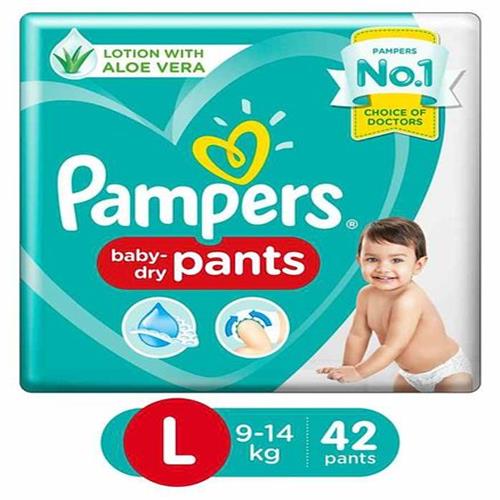 PAMPERS PANTS L(9-14)Kg 42 PANTS